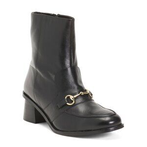 ALLONSI Black Leather Amelie Bit Boots